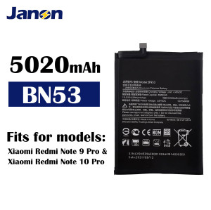 OEM High Quality BN53 Battery for Xiaomi Redmi Note 10 Pro Redmi Note 9 Pro 5020mAh