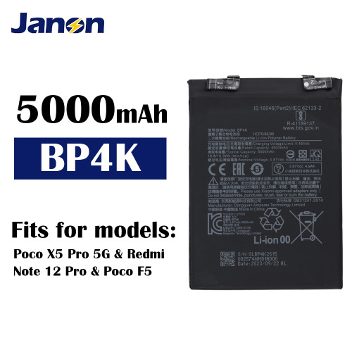 OEM Factory BP4K Battery for Xiaomi Poco X5 Pro 5G Battery Redmi Note 12 Pro Battery