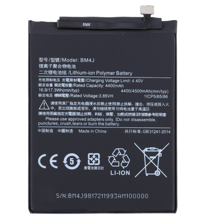 OEM 4500mAh BM4J Battery for Xiaomi Redmi Note 8 Pro Mobile Phone Battery