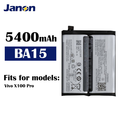 Factory 5400mAh BA15 Battery for Vivo X100 Pro Mobile Phone Battery
