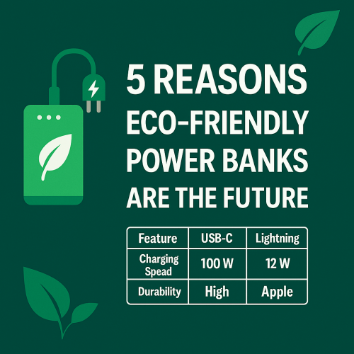 Janon Launches Eco-Friendly Power Bank with Recycled Plastic Housing