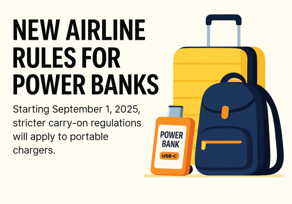 International Airlines to Enforce Stricter Power Bank Rules from September 2025
