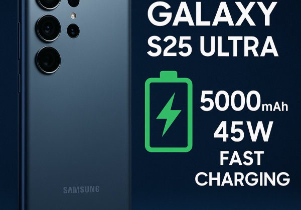 Samsung Galaxy S25 Ultra: 5000mAh Battery & 45W Fast Charging