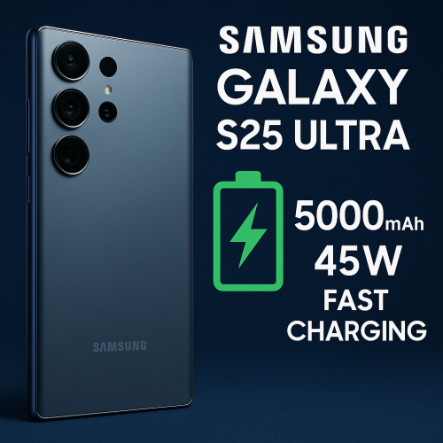 Samsung Galaxy S25 Ultra: 5000mAh Battery & 45W Fast Charging