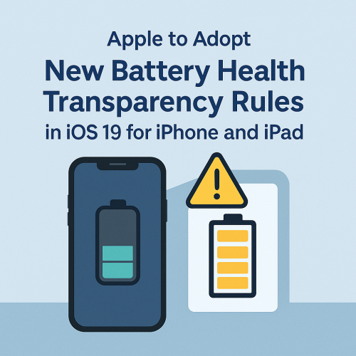 Apple to Adopt New Battery Health Transparency Rules in iOS 19 for iPhone and iPad