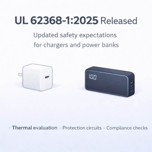 UL 62368-1:2025 Released, Forcing Changes in Charger and Power Bank Product Strategies