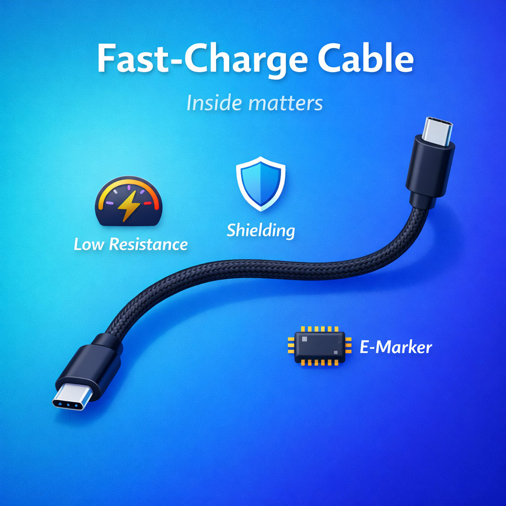 Fast Charging Cables: What Actually Changes Inside the Cable