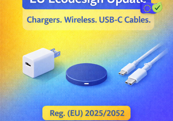 Commission Regulation (EU) 2025/2052 Sets New Ecodesign Requirements for External Power Supplies, Wireless Chargers, and USB Type-C Cables