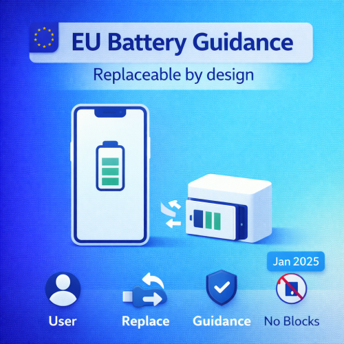 EU Publishes Official Guidelines on Removable and Replaceable Portable Batteries Under Battery Regulation (EU) 2023/1542