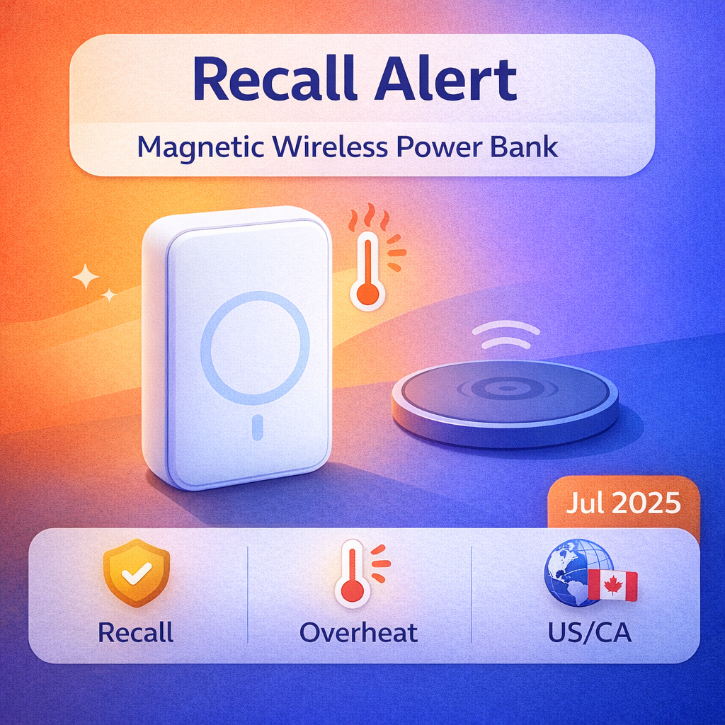 CPSC and Health Canada Recall iStore Magnetic Wireless Power Banks After Overheating Reports