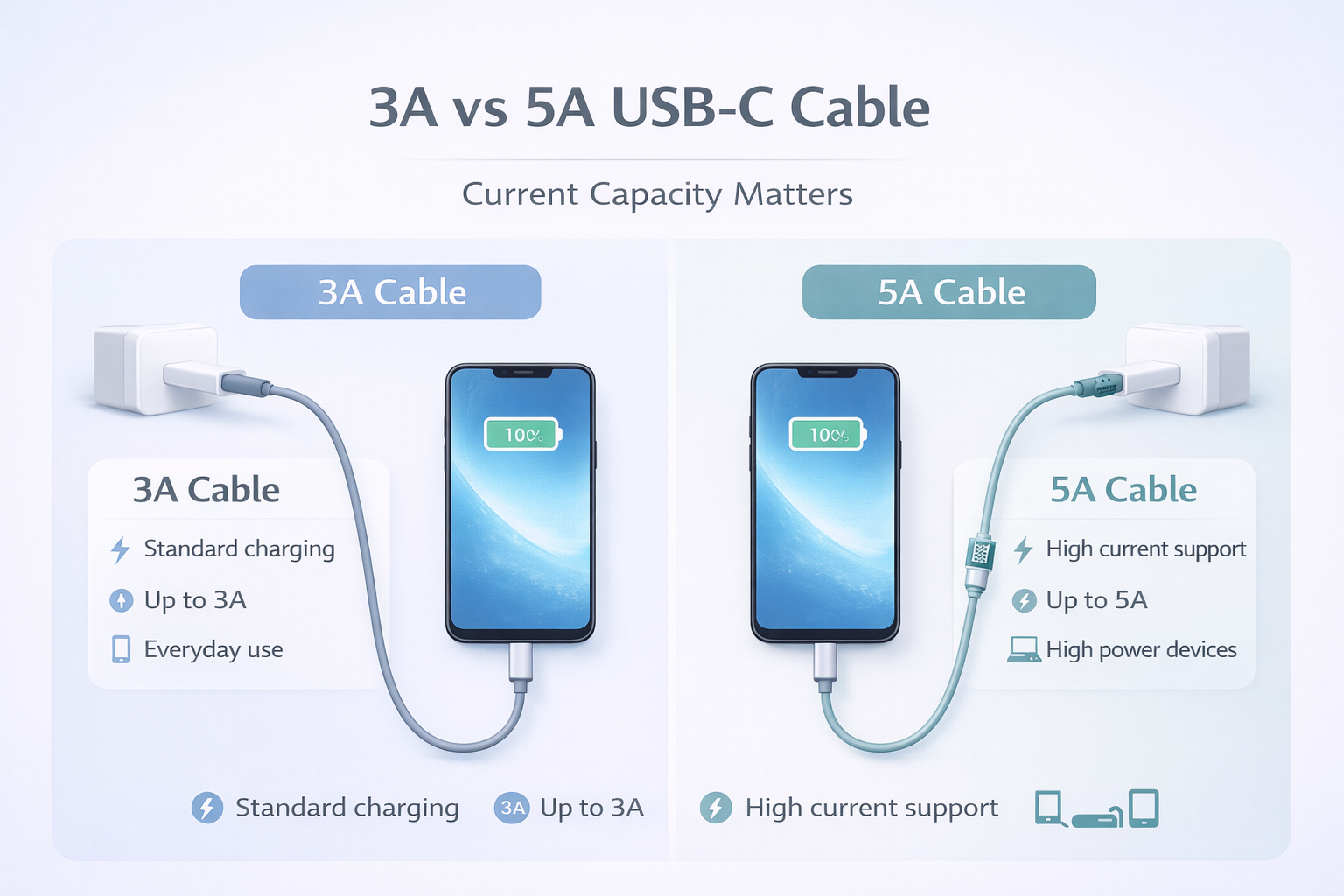 USB-C Cable Ratings Explained: What 3A and 5A Actually Mean