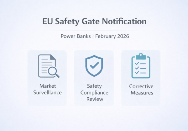 EU Safety Gate Publishes Additional Notifications Involving Power Banks
