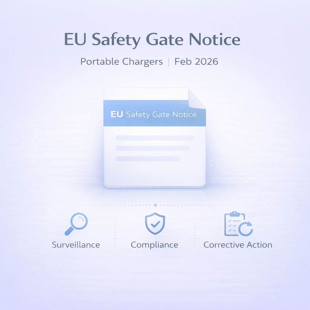 EU Safety Gate Publishes New Recall Notifications Involving Portable Chargers