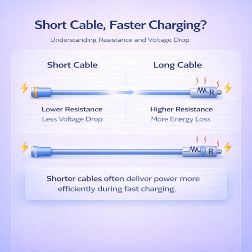 Why Your Phone Charges Faster With a Short Cable
