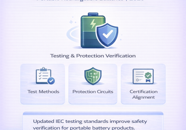 IEC Updates Portable Battery Safety Testing Standards