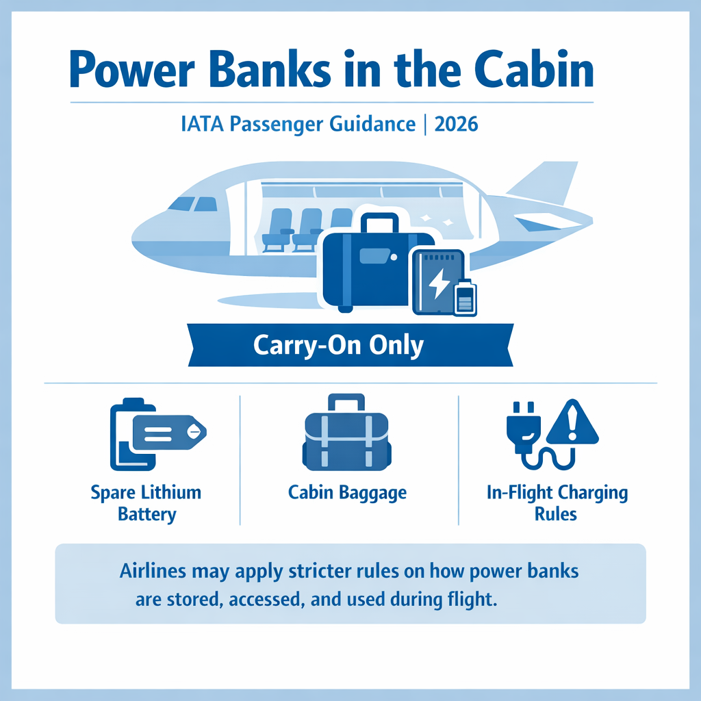 IATA Introduces New Passenger Recommendations on Power Bank Use and Charging in the Cabin