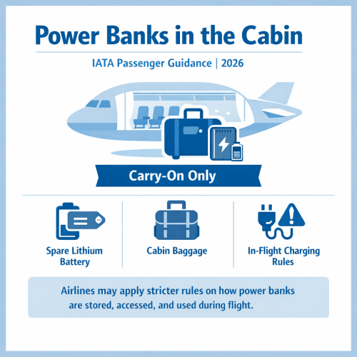 IATA Introduces New Passenger Recommendations on Power Bank Use and Charging in the Cabin