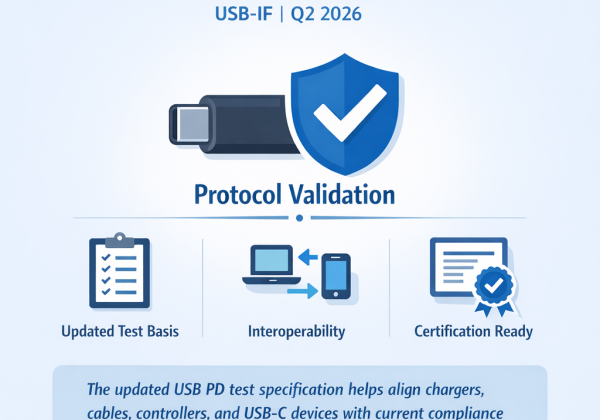 USB-IF Publishes Q2 2026 USB Power Delivery Compliance Test Specification