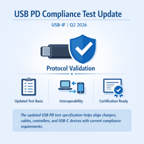 USB-IF Publishes Q2 2026 USB Power Delivery Compliance Test Specification