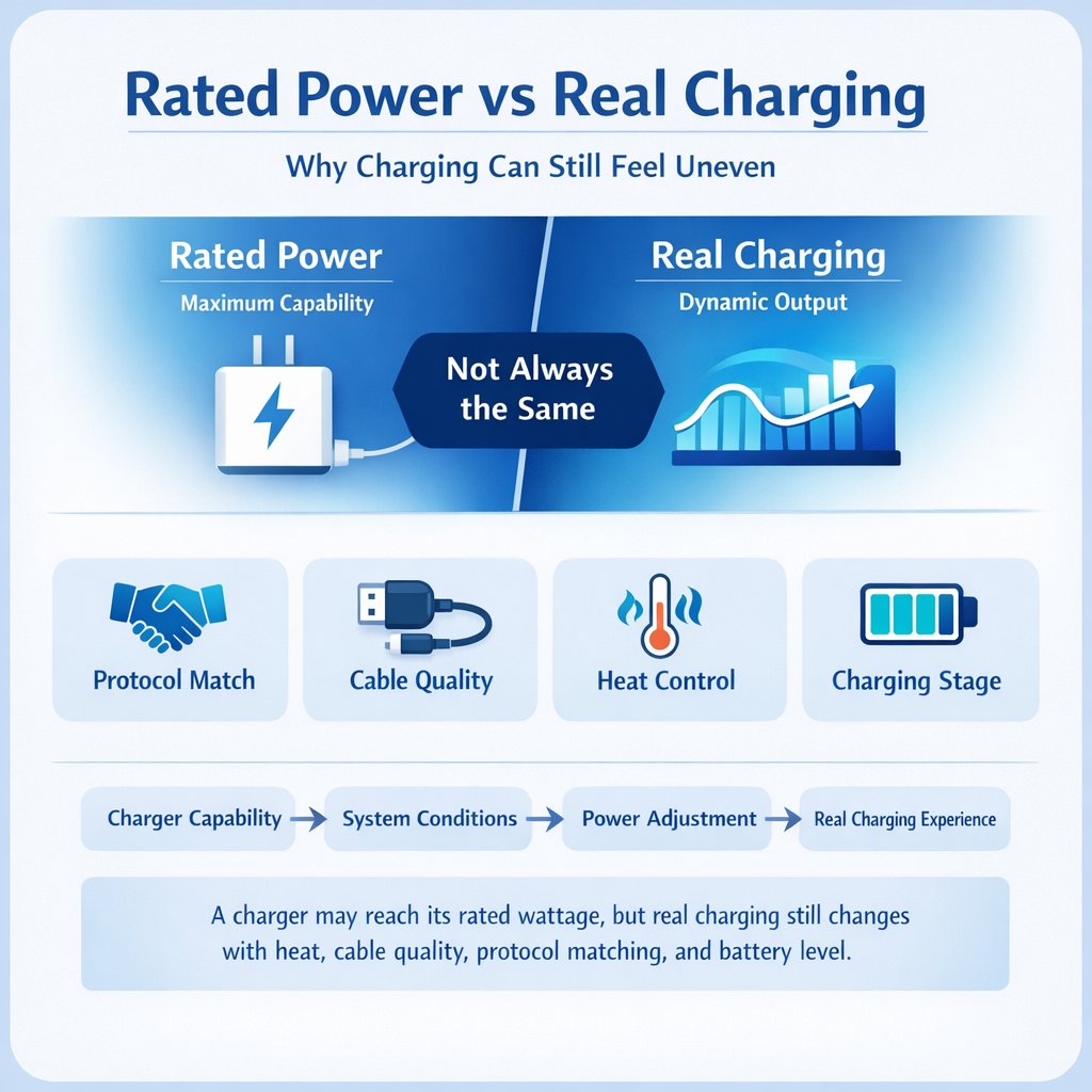 Why a Charger Can Reach Rated Power but Still Deliver Uneven Real Charging