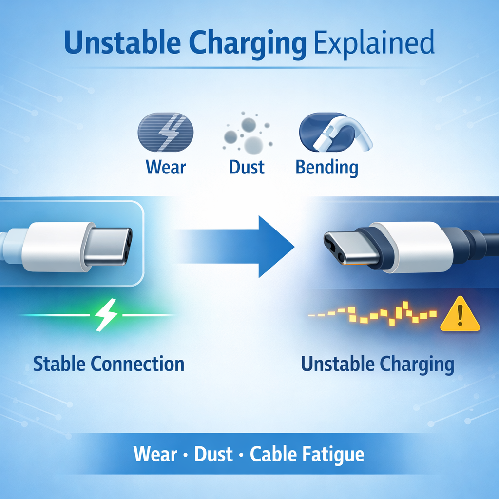What Actually Causes Cable Looseness and Unstable Charging Over Time