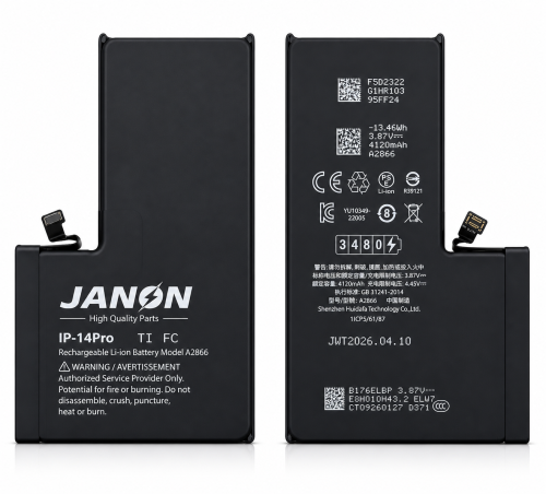 Janon [Diagnostic] iPhone 14PRO Battery Replacement   A2850| 3480mAh 3.86V High Capacity Pure Cobalt Factory