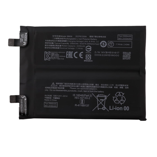 BM58 Compatible with Xiaomi 11T Pro 5000mAh NEO-CORE Fast Charging Ready Battery