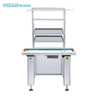 1.0 Mt Flat belt PCB linking Conveyors with lights and shelf