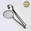 Stainless Steel Fried Clip Tongs Push Oil Entrained Filter