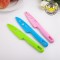 Candy colored fruit knife stainless steel knife with serrated edge
