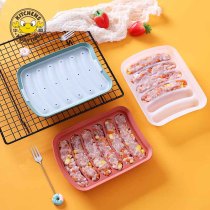 6 Cavities Non-Stick Silicone Homemade Hot Dog Sausage Mold