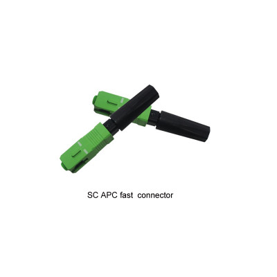 SC / APC FTTH Fast Connector FTTH Cable de fibra óptica interior / exterior