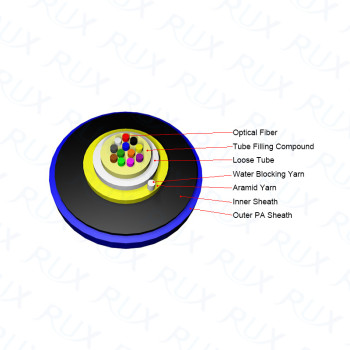 Single Axial Loose Tube Optical Fiber Lead-in Cable Fiber Optic Cable