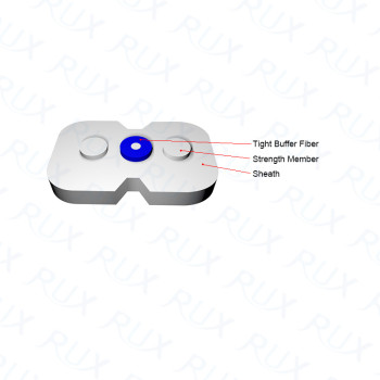 Single Mode 2.0*3.0 FRP Indoor Fiber Optic Cable for Networking Use