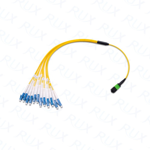 Cable de conexión y cable de arnés abanico MPO / MTP de 12/24/36/48/72/96/144 fibras