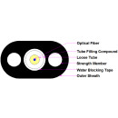 FTTx Outdoor Flat Drop Fiber Cable Self-supporting applications