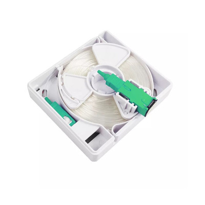 1 Port Fiber Optic Faceplate Invisible Cable Storage Box Fiber Optic Socket Terminal Box