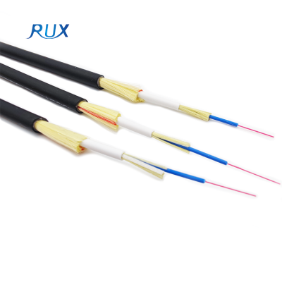 Double Jacket FTTH Tight Buffer Aramid Yarn Round Drop Cable Fiber Optical Cable