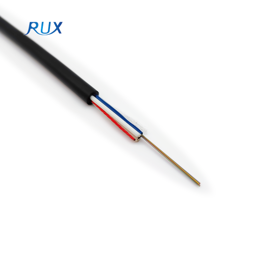 Non-Metallic Outdoor ASU Span 80M 1-12 Core Single Mode Fiber Optic Cable With Frp Strength Member