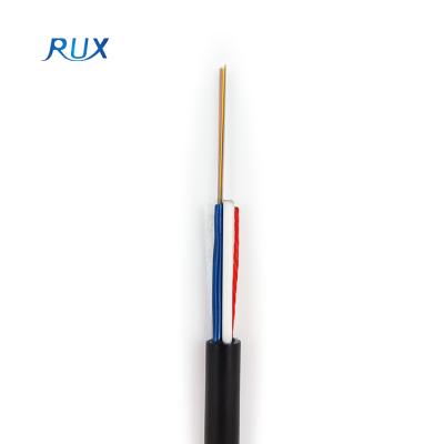 Non-Metallic Outdoor ASU Span 80M 1-12 Core Single Mode Fiber Optic Cable With Frp Strength Member