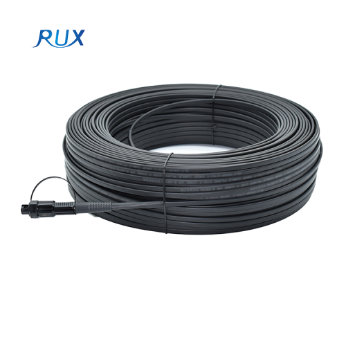 Cable de caída plano FTTH impermeable para exteriores con Mini Sc Apc OptiTap conector óptico cable de parche de fibra óptica para Huawei