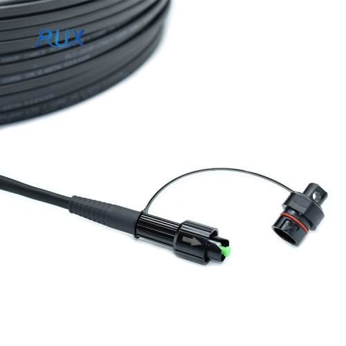Cable de caída plano FTTH impermeable para exteriores con Mini Sc Apc OptiTap conector óptico cable de parche de fibra óptica para Huawei