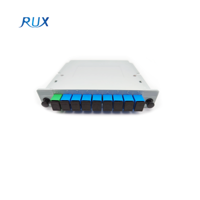 PLC Splitter 1x8 Cassette Type Sc Upc Ftth Optic Fiber Splitter For Fttx Network