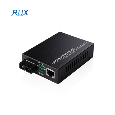 10/100/1000M 1310nm/1550nm RJ45 Duplex Fiber Gigabit Ethernet Fiber Optic Media Converter