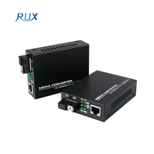 Gigabit 10/100M Ethernet Single SC/UPC Fiber Port Optical Fiber Media Converter