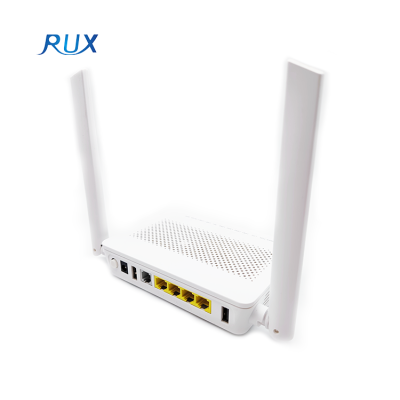 HS8546V5 4GE+1POTS+2USB 2.4G/5G Dual Band External Antenna WIFI GPON ONU ONT