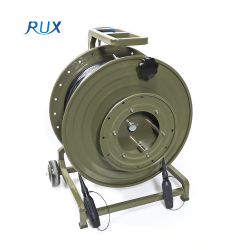 HXB13 2 4 Channel Waterproof Fiber Cable Hermaphroditic Interconnection Expanded Beam Connector Field Tactical Cable Reels