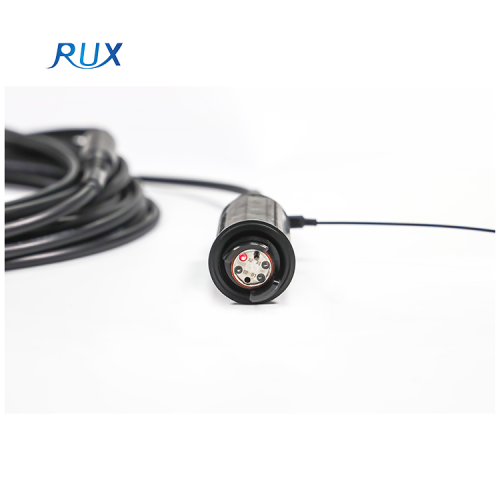 HXB13 2 4 Channel Waterproof Fiber Cable Hermaphroditic Interconnection Expanded Beam Connector Field Tactical Cable Reels