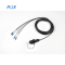 HXB13 2 4 Channel Waterproof Fiber Cable Hermaphroditic Interconnection Expanded Beam Connector Field Tactical Cable Reels
