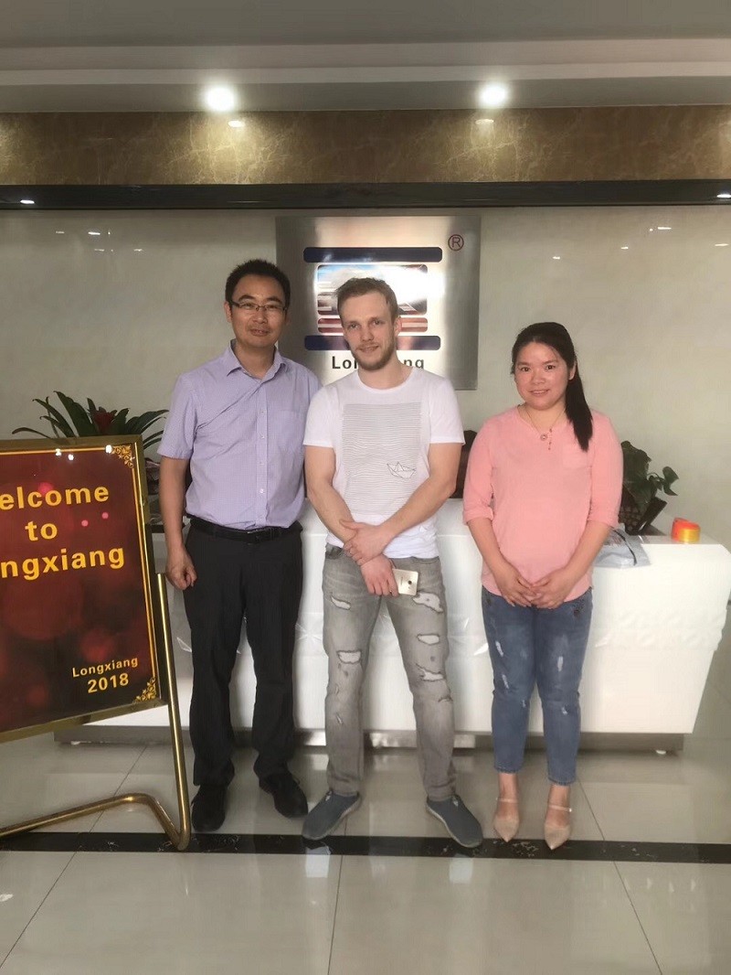 Customer from Russia Visit Longxiang